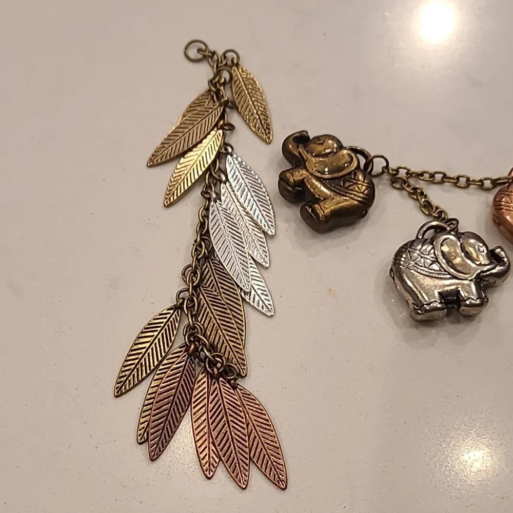 Elephant and Leaf Craft pieces for jewelry making